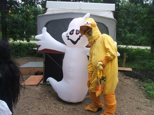 Even the duck was out for trick or treating