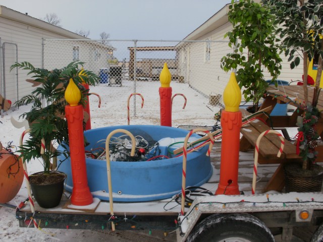 This is the fish pond where me, Haylie and Sarah caught the big one.