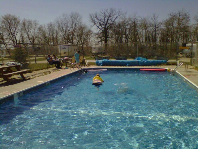 Campground pool open may