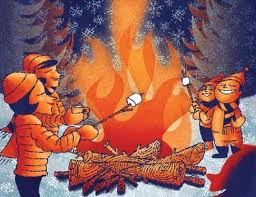 winter bonfire